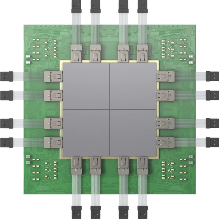Close-up view of Lightmatter M1000 Module 6 showcasing key components